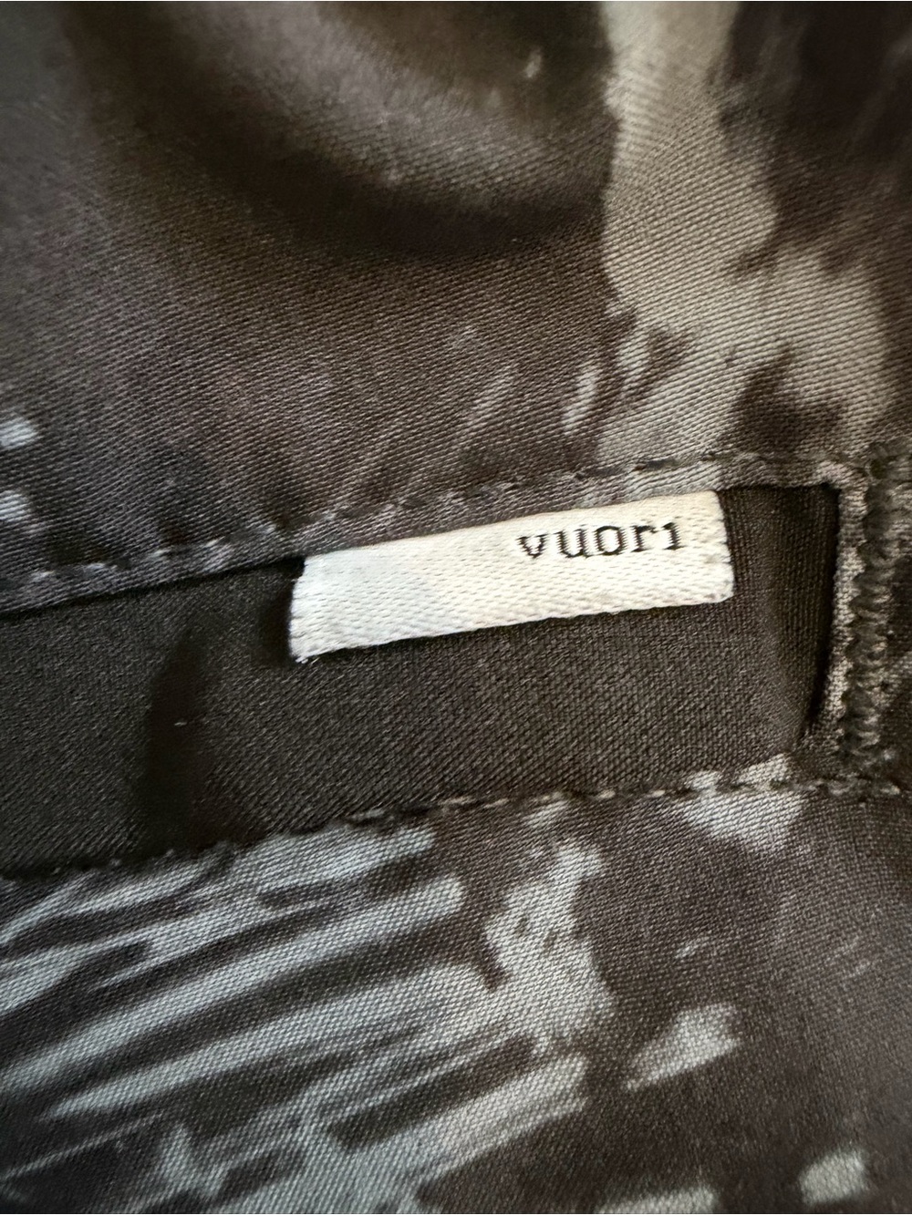 Vuori Black & Gray Printed Athletic Shorts with Drawstring - Picture 6 of 7